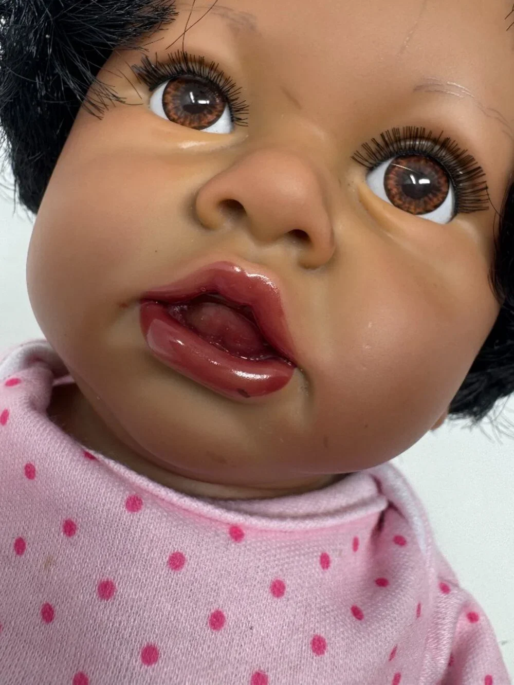 Realistic African American Baby Doll 12